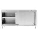 Szafka gastronomiczna wolnostojąca z deską do krojenia STAL 180 x 60 cm Royal Catering