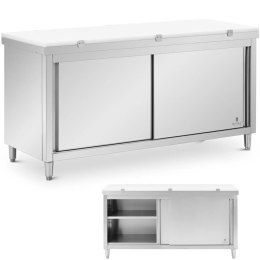 Szafka gastronomiczna wolnostojąca z deską do krojenia STAL 180 x 70 cm Royal Catering