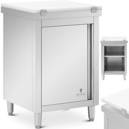 Szafka gastronomiczna wolnostojąca z deską do krojenia STAL 60 x 60 cm Royal Catering