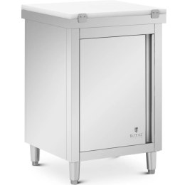 Szafka gastronomiczna wolnostojąca z deską do krojenia STAL 60 x 60 cm Royal Catering