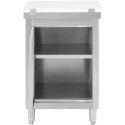 Szafka gastronomiczna wolnostojąca z deską do krojenia STAL 60 x 60 cm Royal Catering