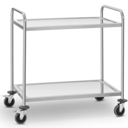 Wózek kelnerski cateringowy do serwowania 2 półki 84 x 52 cm do 120 kg Royal Catering
