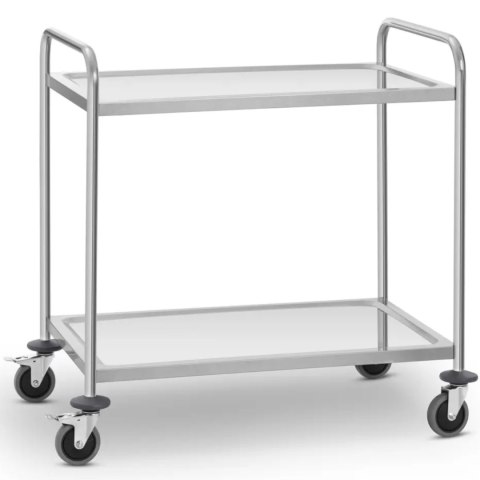 Wózek kelnerski cateringowy do serwowania 2 półki 84 x 52 cm do 120 kg Royal Catering