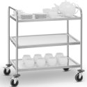 Wózek kelnerski cateringowy do serwowania 2 półki 84 x 52 cm do 120 kg Royal Catering