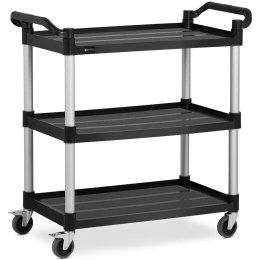 Wózek kelnerski serwisowy 3 półki plastikowe 49 x 84.5 cm do 90 kg Royal Catering