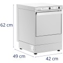 Zmywarka wolnostojąca do szkła naczyń kosz 35 x 35 cm do 30 koszy/h 2600 W Royal Catering