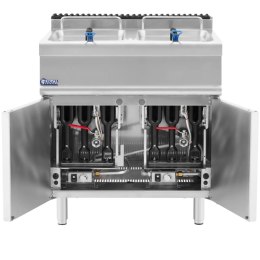Frytownica gazowa podwójna z szafką propan / LPG / gaz ziemny 2 x 36 l 30 kW Royal Catering