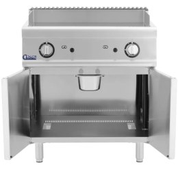 Grill płyta grillowa gładka z szafką na gaz propan / LPG / ziemny 12 kW Royal Catering