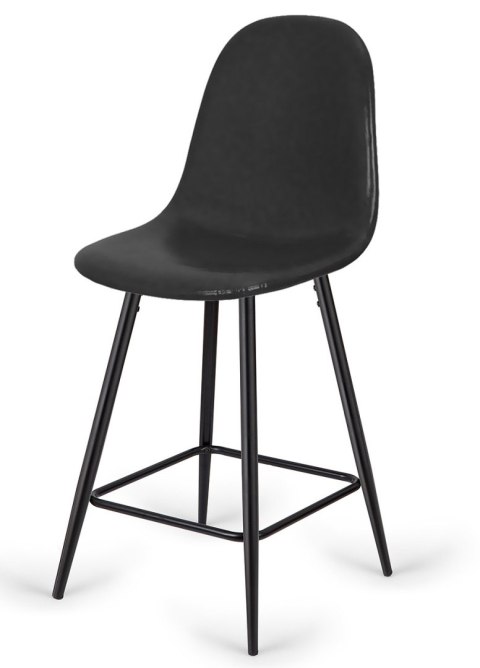 Krzesło barowe AVA BLACK PU hoker BAR II GATUNEK Lugano Krzesło barowe AVA BLACK PU hoker BAR II GATUNEK Lugano