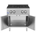 Kuchenka gazowa 4 palnikowa z szafką propan / LPG / gaz ziemny 14.3 kW Royal Catering