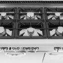 Kuchenka gazowa 6 palnikowa z piekarnikiem gazowym i szafką 27.6 kW Royal Catering