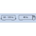 Metalowy kontener na odpady śmieci popiół ogniotrwały 1100L EU GSG24