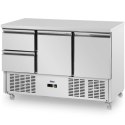 Stół chłodniczy 2 szuflady 2 komory na kółkach 350 l 137 x 70 x 95 cm Royal Catering