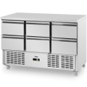 Stół chłodniczy 6 szuflad na kółkach 350 l 137 x 70 x 95 cm Royal Catering