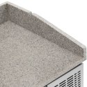 Stół chłodniczy do pizzy 2 komory 7 szuflad na kółkach 390 l 202 x 80 x 100 cm Royal Catering