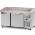 Stół chłodniczy do pizzy 2 komory na kółkach 390 l 150.5 x 80 x 100 cm Royal Catering
