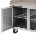 Stół chłodniczy do pizzy 2 komory na kółkach 390 l 150.5 x 80 x 100 cm Royal Catering