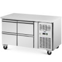 Stół chłodniczy gastronomiczny na kółkach 4 szuflady 280 l 136 x 70 x 85 cm Royal Catering