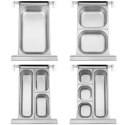 Stół chłodniczy gastronomiczny na kółkach 4 szuflady 280 l 136 x 70 x 85 cm Royal Catering