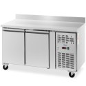 Stół chłodniczy gastronomiczny z rantem na kółkach 2 komory 260 l 136x70x95 cm Royal Catering