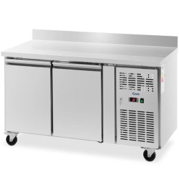 Stół chłodniczy gastronomiczny z rantem na kółkach 2 komory 260 l 136x70x95 cm Royal Catering