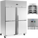 Szafa chłodnicza lodówka gastronomiczna na kółkach 4 drzwi 2-8C 1160 l Royal Catering