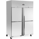 Szafa chłodnicza lodówka gastronomiczna na kółkach 4 drzwi 2-8C 1160 l Royal Catering