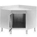 Szafa gastronomiczna narożna z rantem STAL 100 x 100 x 97 cm Royal Catering