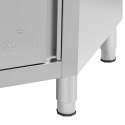 Szafa gastronomiczna narożna z rantem STAL 100 x 100 x 97 cm Royal Catering
