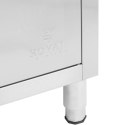 Szafka pod ekspres do kawy z rantem 2 szuflady pojemnik STAL 60x82x95 cm Royal Catering