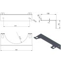 Uchwyt ścienny na 1 butlę gazową maks. śr. butli 250 mm PRO-LINE PRO-LINE