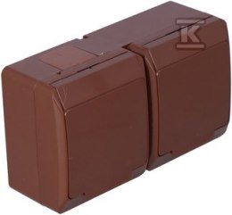 GN.2X2P+Z N/T IP44 BRĄZ HERMES ELEKTRO-PLAST NASIELSK