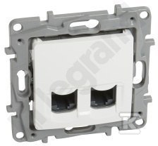 GN.2xRJ45 KAT.6 UTP BIAŁY NILOE LEGRAND