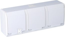 GN.3X2P+Z N/T IP44 BIAŁE HERMES ELEKTRO-PLAST NASIELSK
