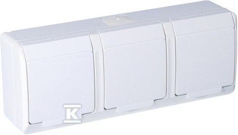 GN.3X2P+Z N/T IP44 BIAŁE HERMES ELEKTRO-PLAST NASIELSK