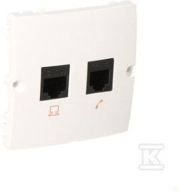 GN.KOMP.RJ45 K.5E+RJ12 WKĘ.BIAŁY BASIC KONTAKT-SIMON