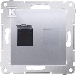 GN.KOMP.RJ45 KAT6 PRZES.SREB.MAT SIMON54 KONTAKT-SIMON