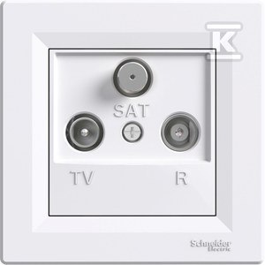 GN.RTV-SAT PRZELOTOWE 4DB BIAŁA ASFORA SCHNEIDER ELECTRIC