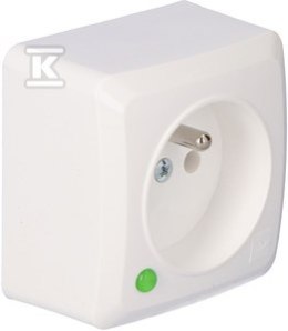 GNIAZDO 2P+Z N/T IP20 BIAŁY BERG ELEKTRO-PLAST NASIELSK