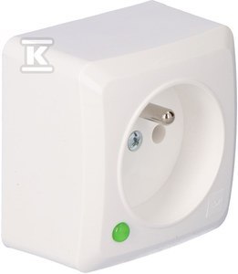 GNIAZDO 2P+Z N/T IP20 BIAŁY BERG ELEKTRO-PLAST NASIELSK