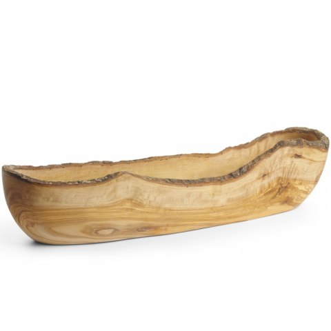 Miska dekoracyjna podłużna z drewna oliwnego 400 x 90 x 80 mm Hendi