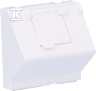 PŁYT.K45 1XRJ OSŁ.SKOSNA MD BIAŁY KONTAKT-SIMON