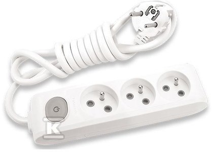 PRZEDŁ.3GN Z/U WYŁ. PRZ.STYK. 3M BIAŁ PANASONIC