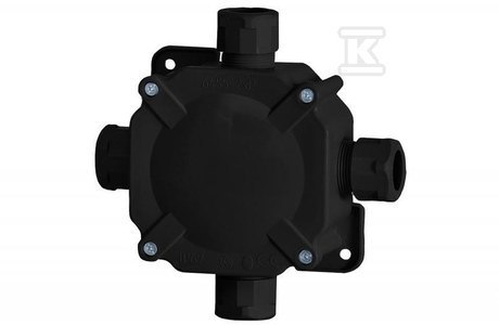 PUSZ.HERMETYK 27P 144X67X132 IP67 CZARNA F-ELEKTRO