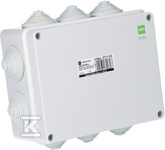 PUSZ.N/T 198X163X80 DŁ.10 IP55 INDUSTR. ELEKTRO-PLAST NASIELSK
