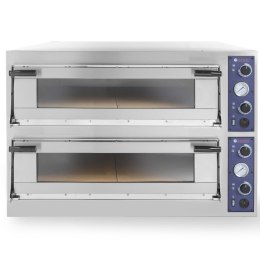 Piec do pizzy i ciasta TRAYS 44 drzwiczki przeszklone blachy piekarnicze 60x40cm 13.8kW 8 pizz śr. 40cm Hendi