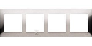 RAM.4-KR.METAL.INOX IP20/44 SIMON54 KONTAKT-SIMON