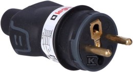WTYCZKA 2P+Z 16A IP44 CZARNA GUMA LEGRAND