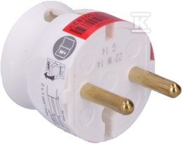 WTYCZKA NISKA 2P 16A BIAŁY LEGRAND