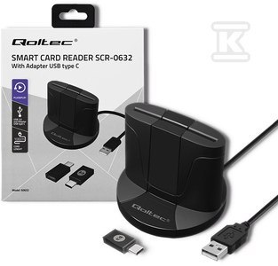 CZYT.CHIP KART ID SCR-0632, USB TYPU C QOLTEC